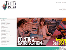 Tablet Screenshot of jiffiprint.com